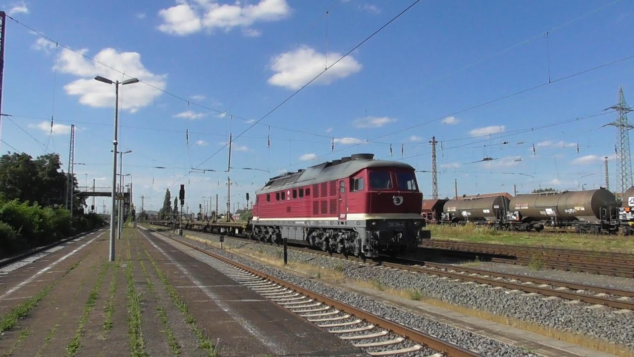 Züge und Rangierfahrten rund um den Bahnhof Magdeburg-Rothensee 2021