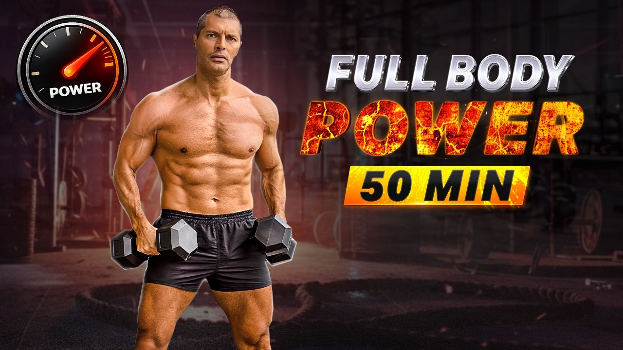 50 MIN Full Body Strength Workout with Dumbbells 💪 Build Muscle at Home