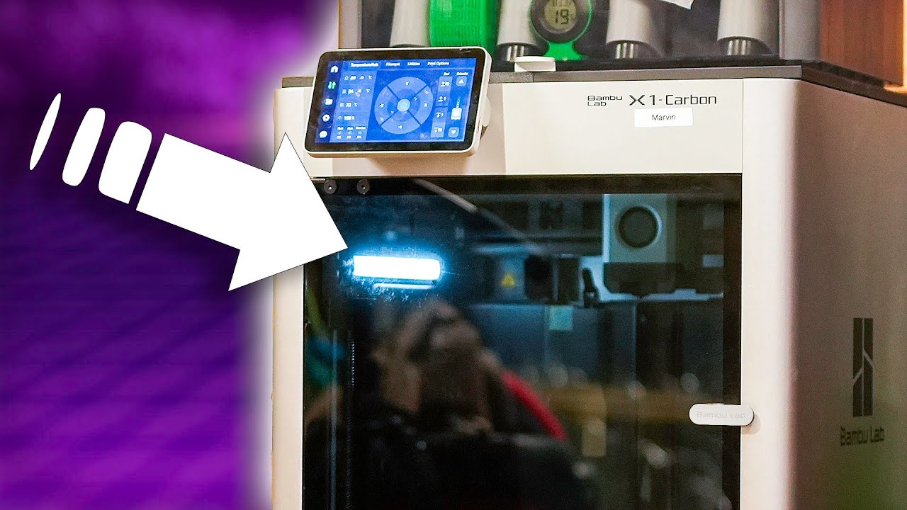 Обновите свой Bambu Lab X1 Carbon: преображение внутреннего освещения.