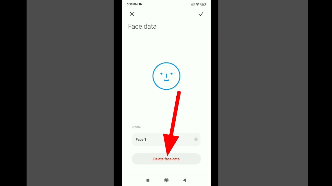 How to delete face lock in redmi 8 #shorts #androidtips
