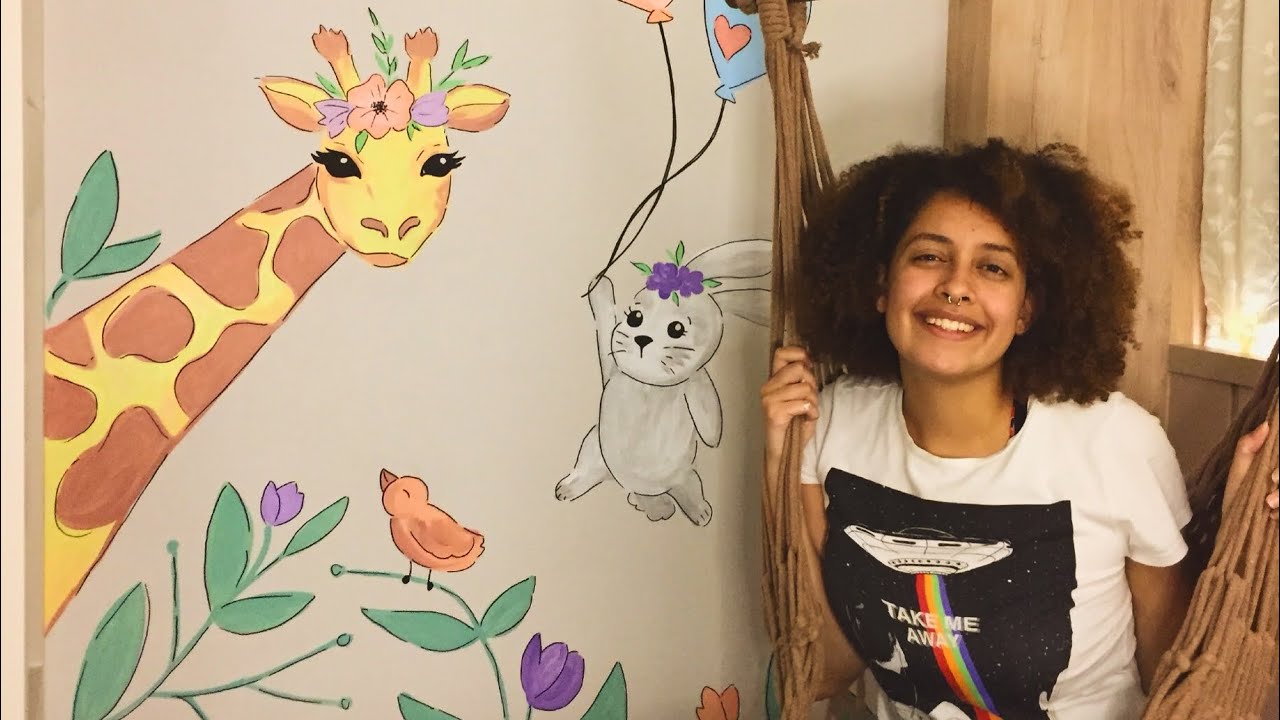 PINTURA EM QUARTO DE BEBÊ - Dicas para transformar tinta acrílica em aquarela