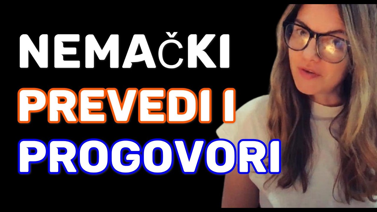 NEMAČKI - 50 REČENICA U PREZENTU, PA U PERFEKTU - PREVEDITE IH ZAJEDNO SA MNOM