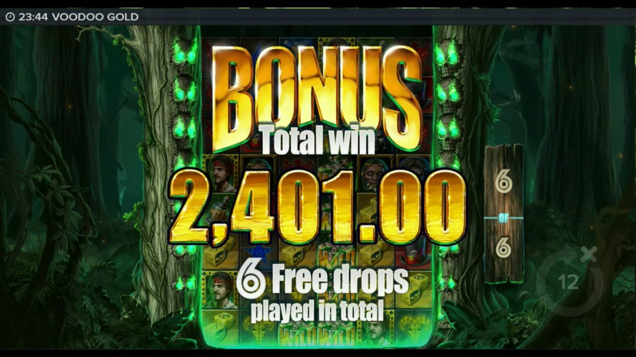 Voodoo Gold 96.1% RTP Slot by Elk Studios- Free Drops Bonus & Big Win Features