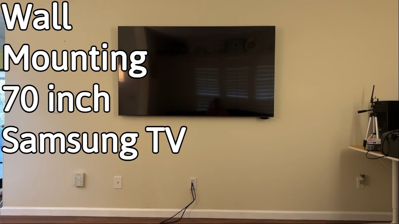 Настенный монтаж 70-дюймового телевизора Samsung TU7000 с комплектом крепления Cheetah