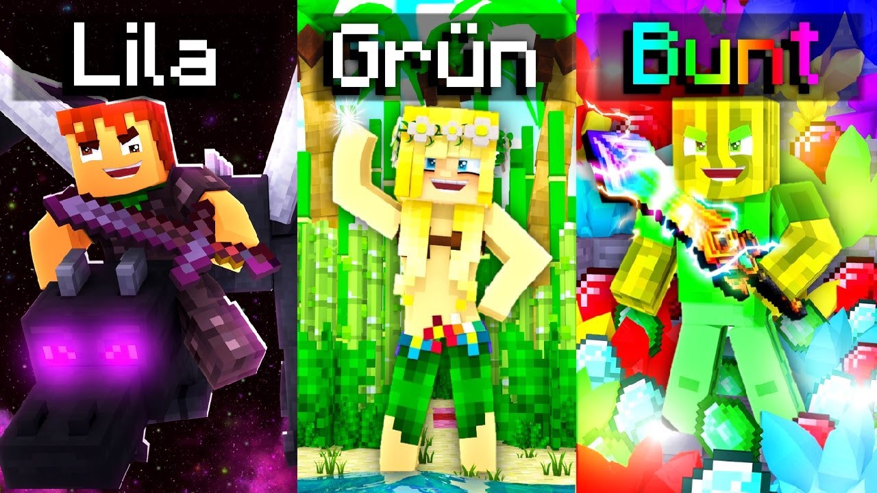 24 STUNDEN mit NUR 1 FARBE SPIELEN?! - Minecraft WOLF 2