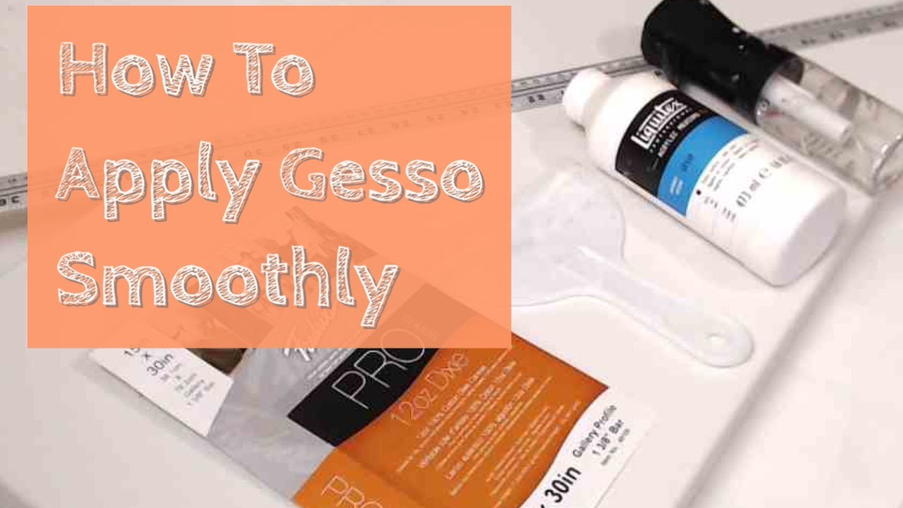 Как равномерно нанести грунтовку Gesso