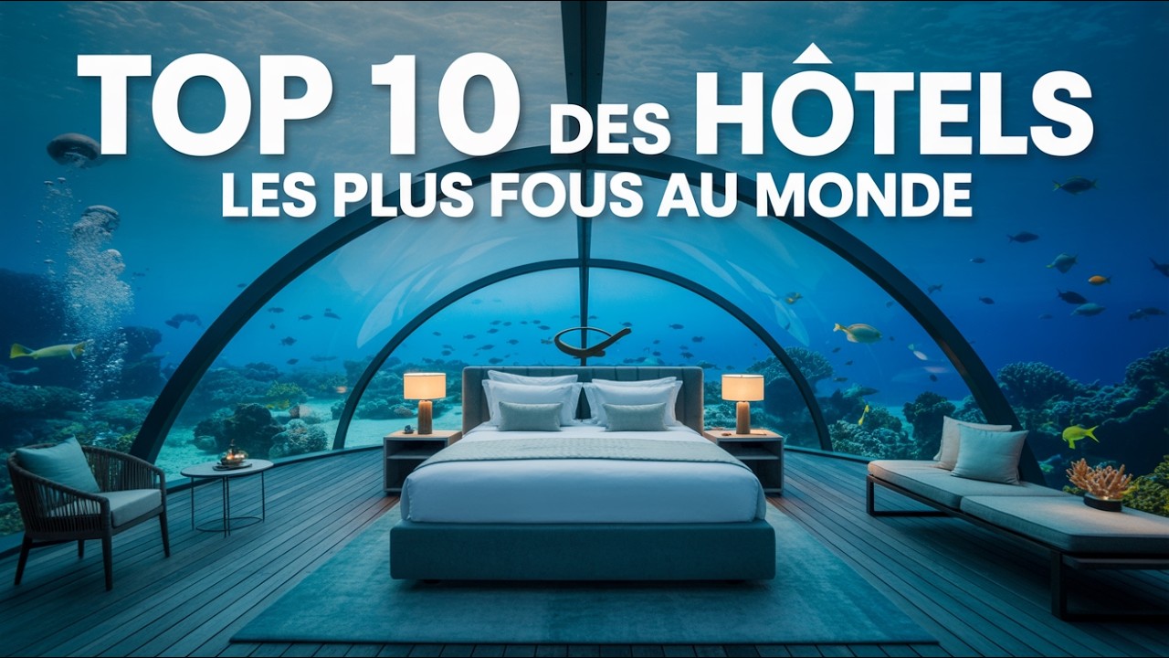 TOP 10 DES H&Ocirc;TELS LES PLUS FOUS AU MONDE 🌍 | Toboggans, suite sous-marine ou luxe WTF ! | Koapala