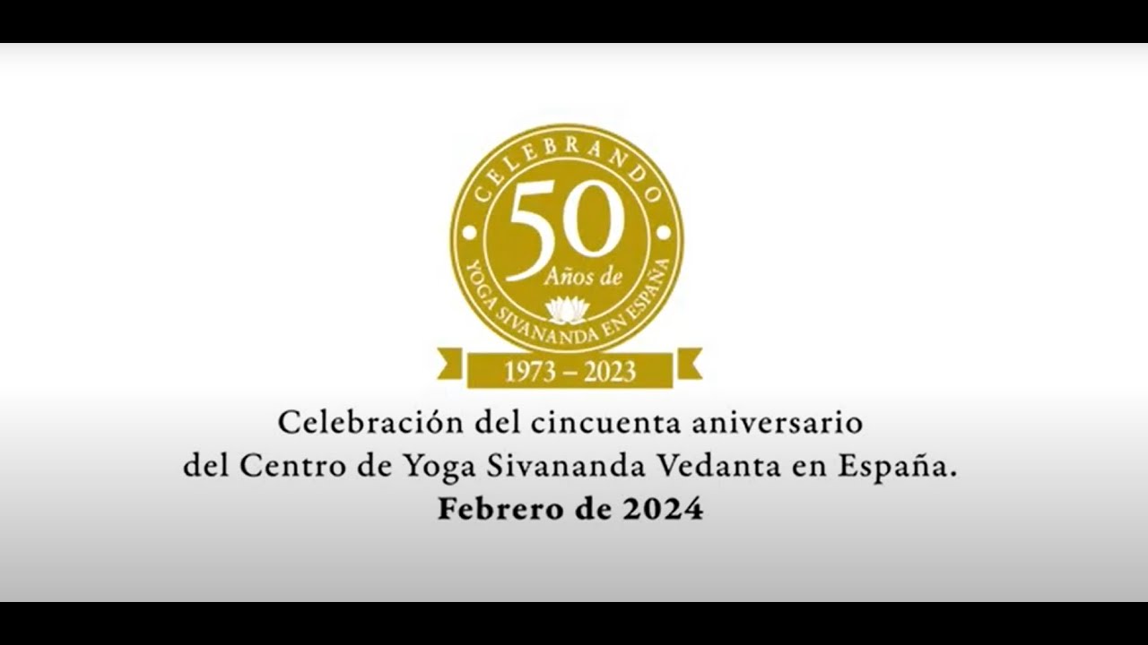 Cincuenta aniversario  Centro de Yoga Sivananda Vedanta Visita. Acto completo de celebración