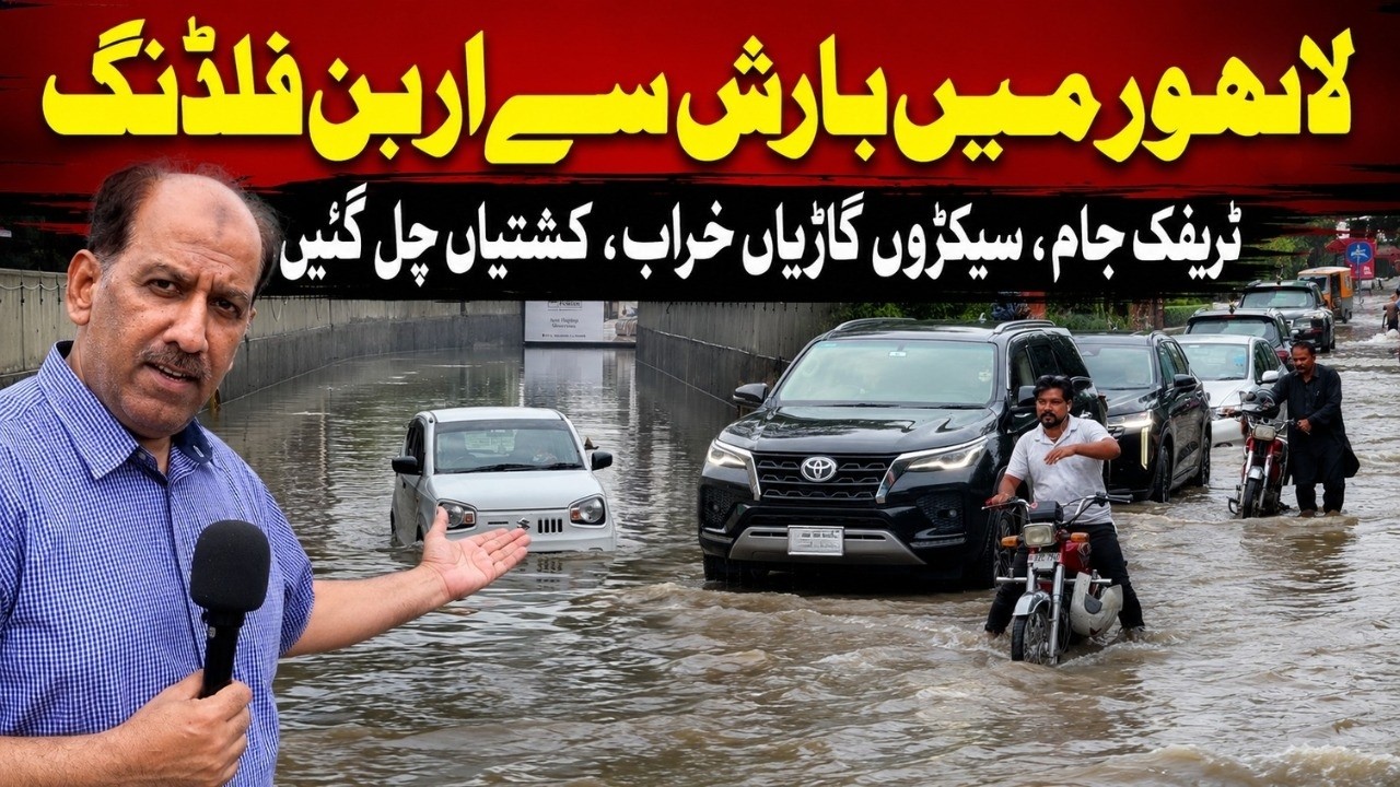 DHA Underpass Flooded: Heavy Rains Paralyze Lahore and Trap Citizens in Massive Traffic Jams