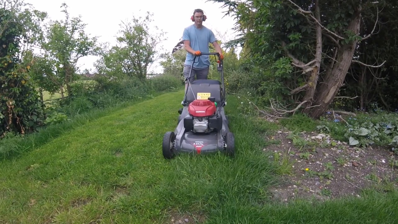 Grass Cutting with Honda HRX 537