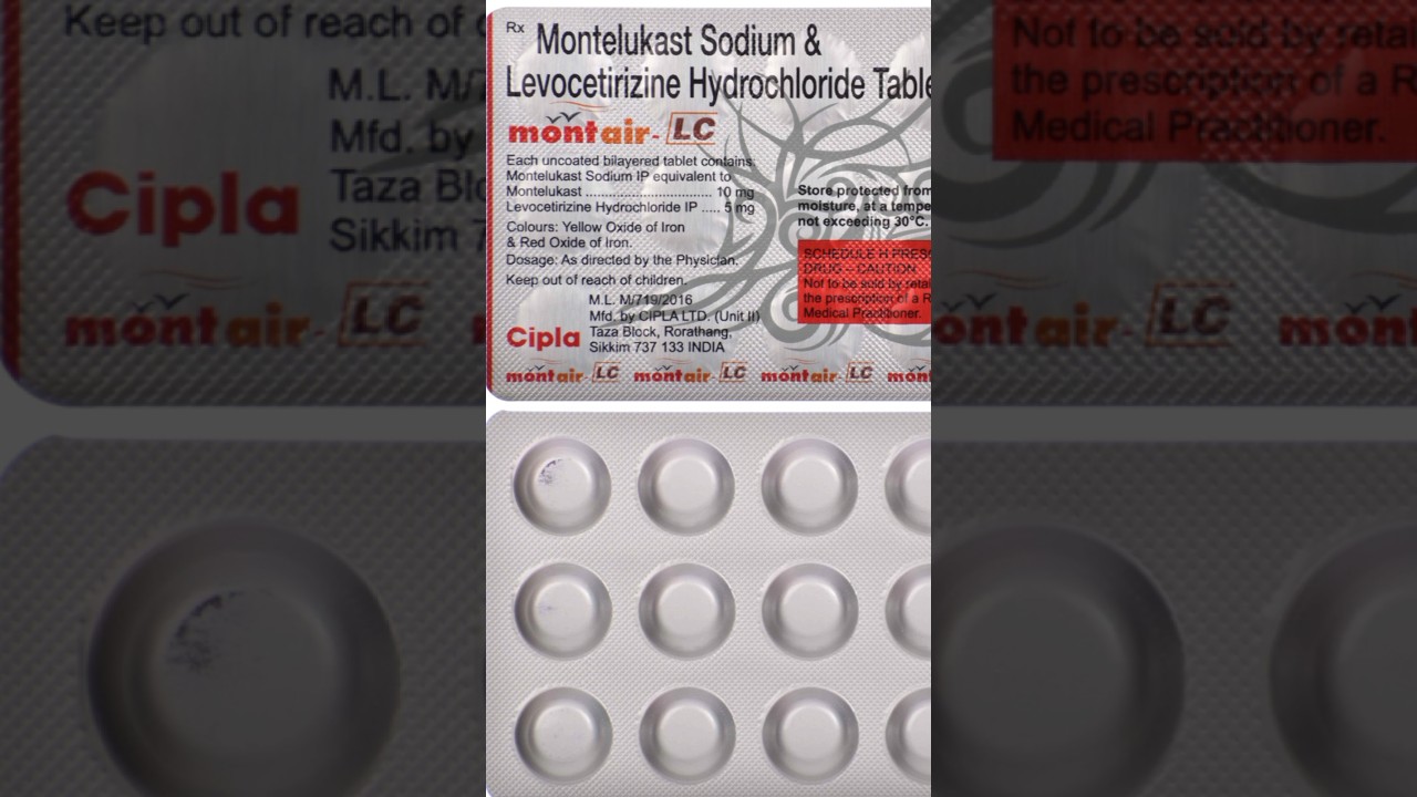 Montair-LC Tablet | Normal Cold, Caught, Throat Pain #shorts