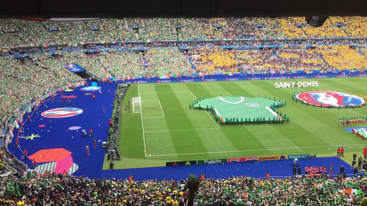 Euro 2016 Republic of Ireland Vs Sweden national anthem