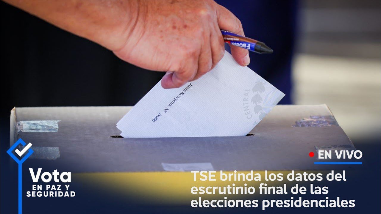TSE brinda los datos del escrutinio final de las elecciones presidenciales