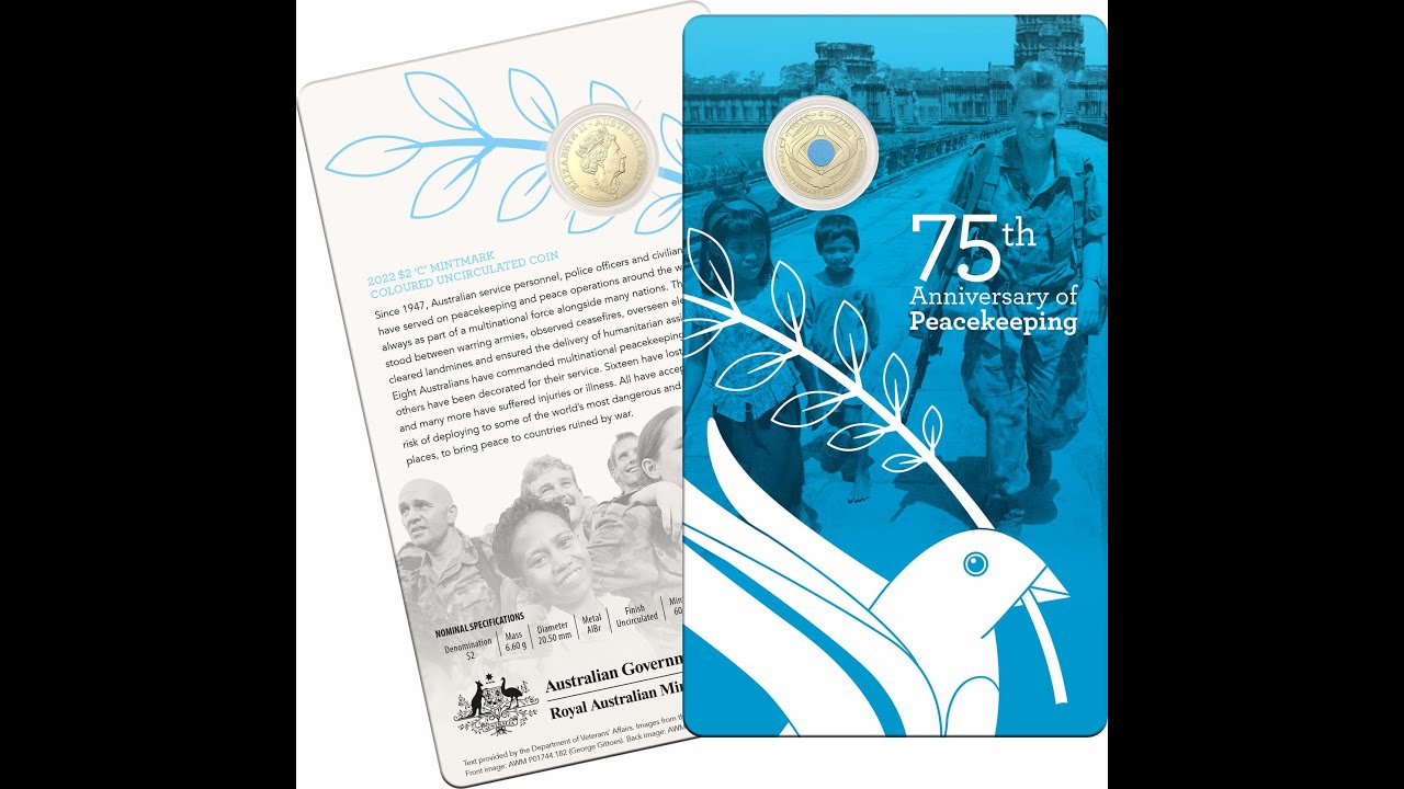 75th Anniversary of Peace Keeping - $2 C Mintmark Uncirculated Coin 2022