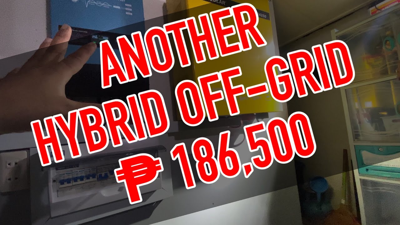 3kw Hybrid off-Grid Inverter, 250Ah LiFeP04 battery,2kw panels installed in Alaminos City,Pangasinan