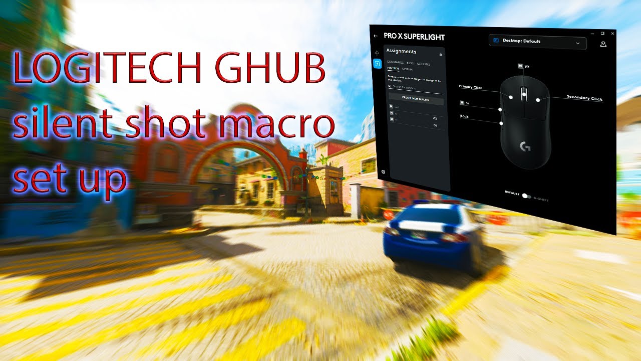 Logitech G hub silent shot MACRO TUTORIAL