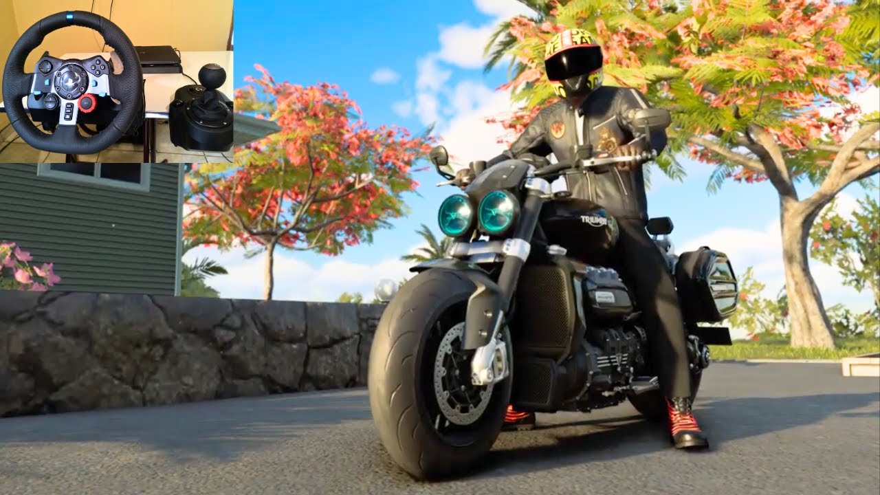 Triumph Rocket 3R | The Crew Motorfest | Logitech g29 gameplay 