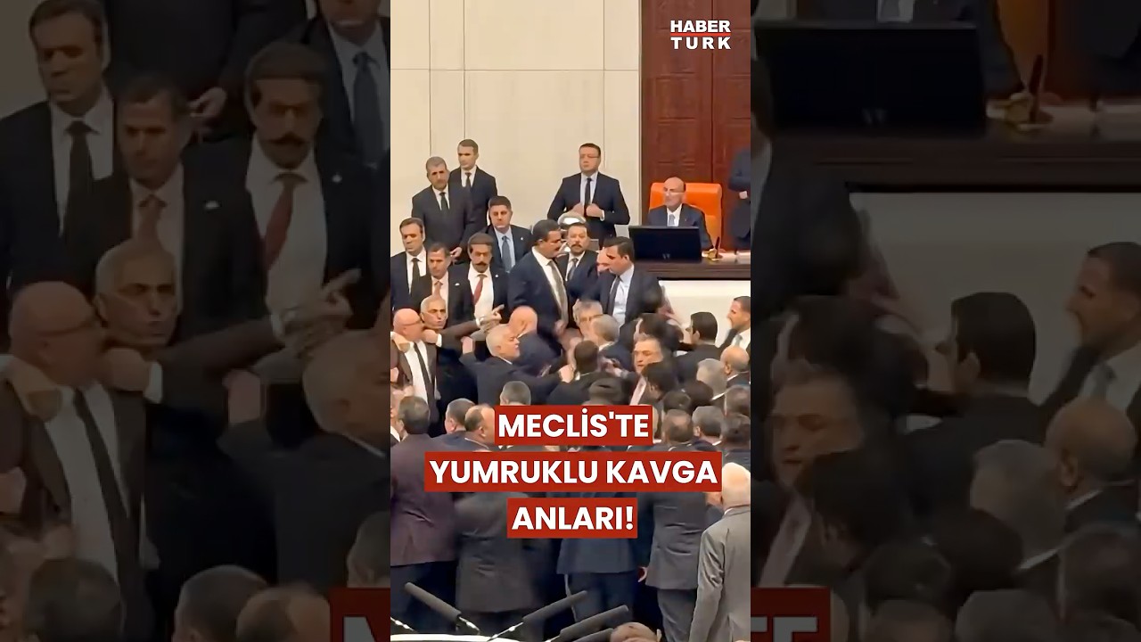 Yemin T&ouml;reni Kaosa D&ouml;nd&uuml;: Meclis&rsquo;te Kavga Anları! #tbmm #akıng&uuml;rlek