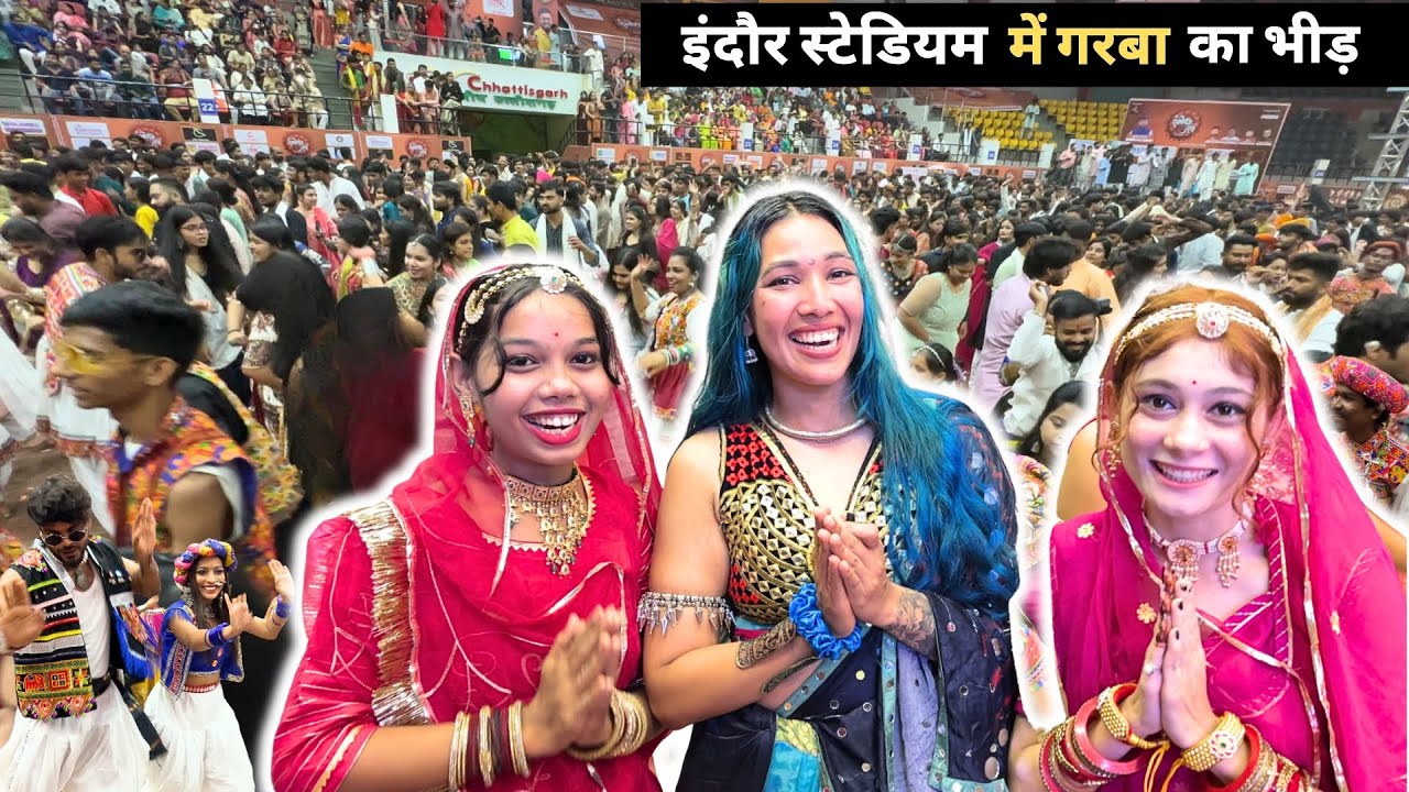 रिकॉर्ड तोड़ भीड़ का सबसे बड़ा आयोजन - Indore Stadium Garba 2025 – | Raipurian Shivi Vlog