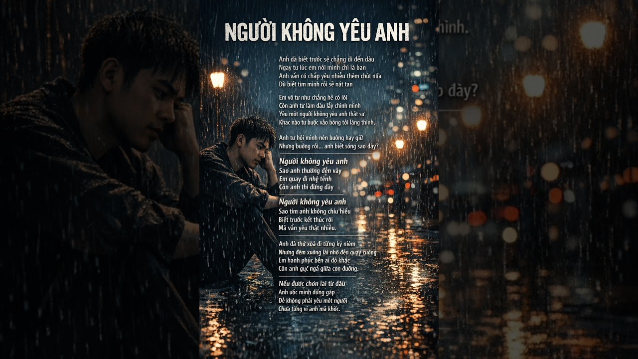 NGƯỜI KHÔNG YÊU ANH | Nhạc Buồn 2026#nguokhongyeuanh #nhacbuon #ballad #yeudonphuong #vpop
