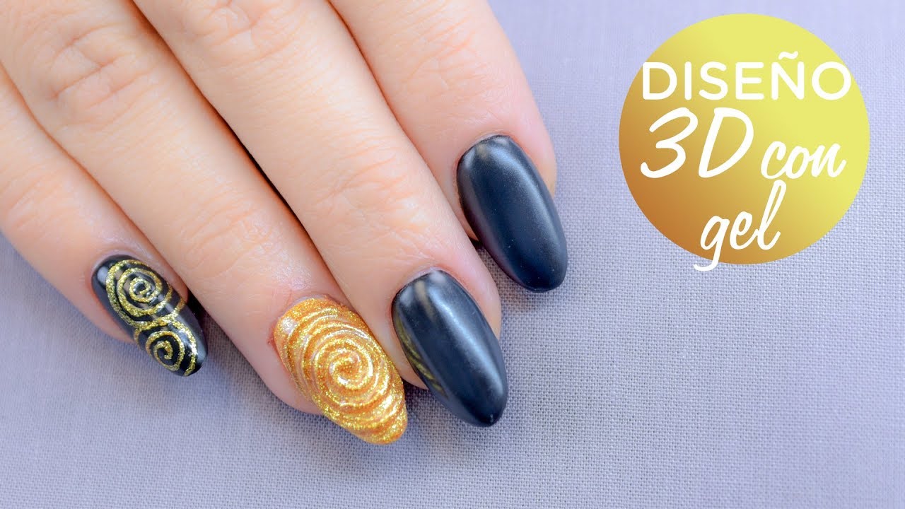 Tutorial UÑAS de GEL con decoración 3D | Manicura24