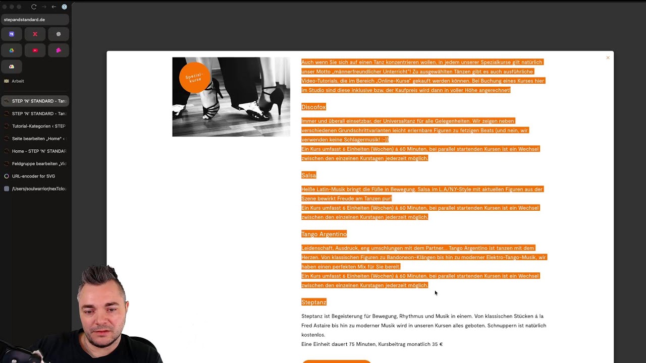 #Webdesign mit #WordPress - Redesign Landing Page