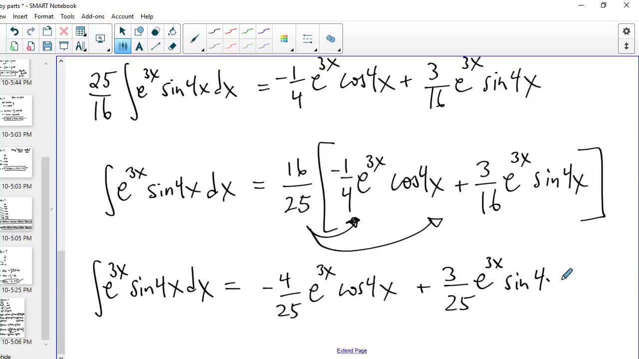 Integration by Parts (Tabular Method)