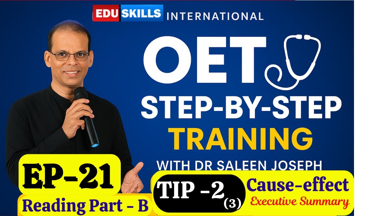 Советы по чтению OET от Edu Skills: шаг за шагом: совет 23 — Причина и следствие: советы по чтени...