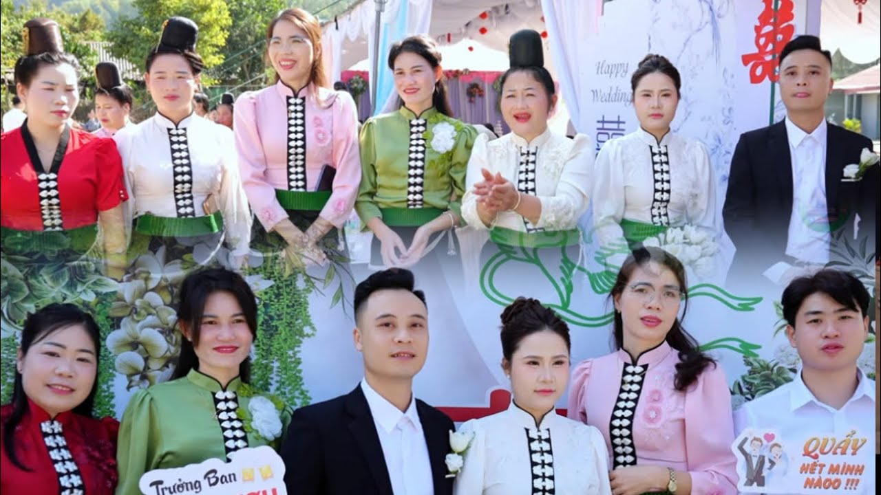 Toàn cảnh lễ vu quy vì hoà & minh việt, tổ chức tại tiểu khu 2 thị trấn ít ong mường la 