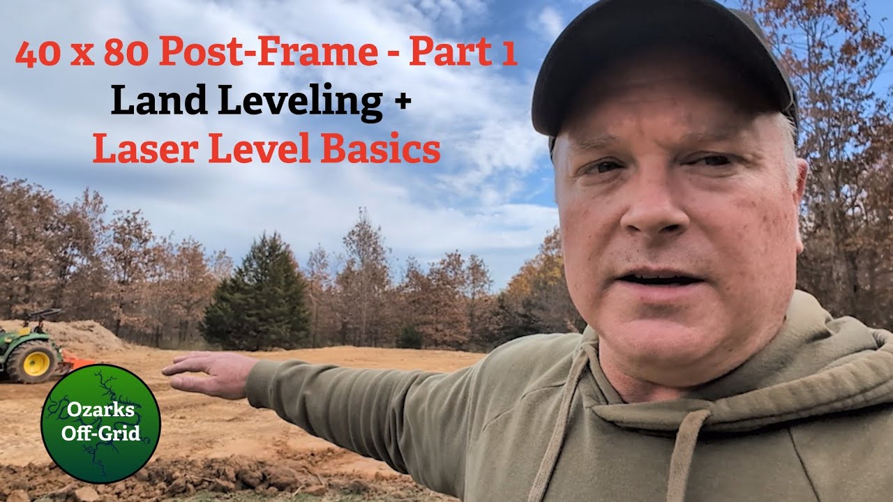 DIY 40x80 Post Frame - Part 1 - Leveling