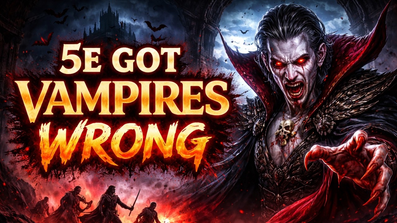 What Happened to D&D Vampires? 5e Did Them DIRTY (Let's Talk About It)