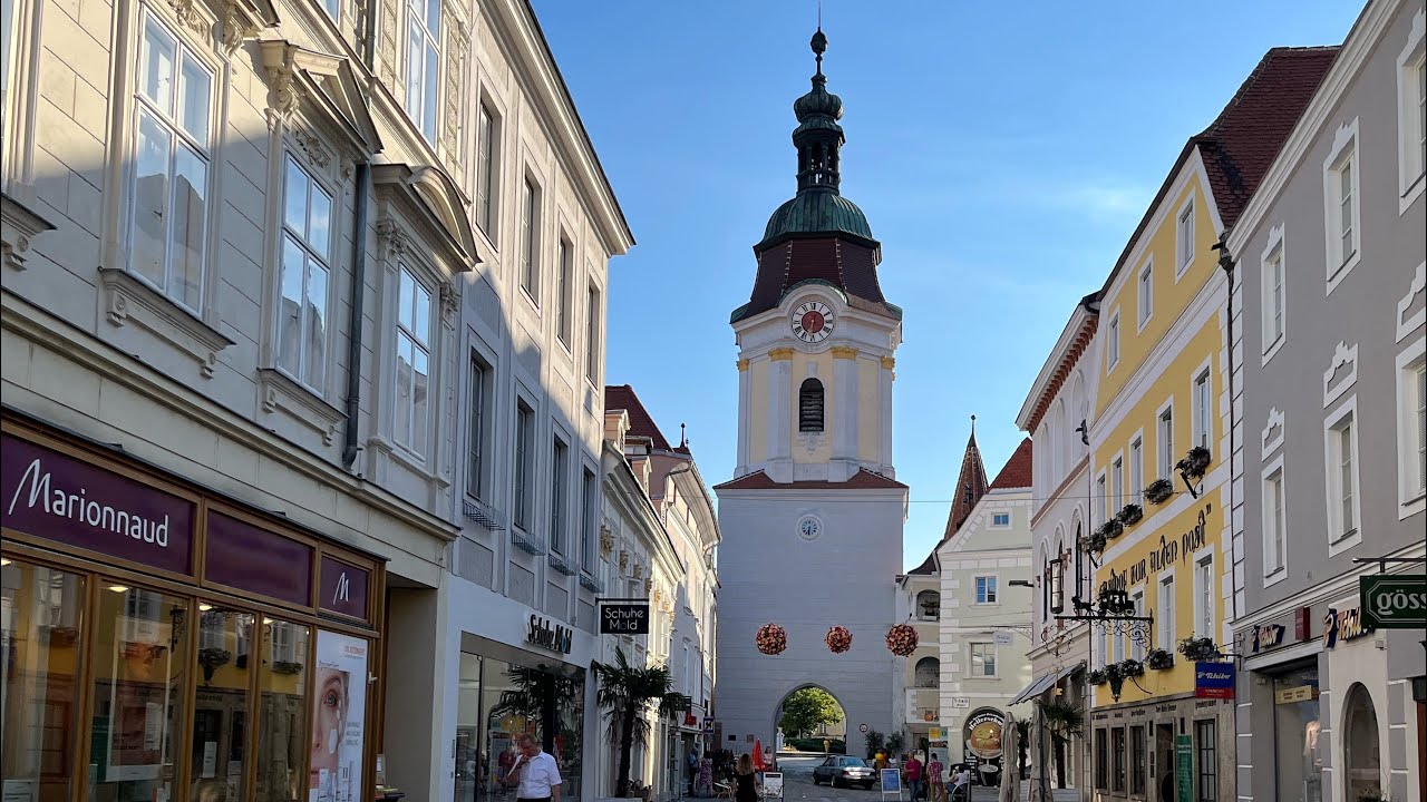 Walking tour in Krems an der Donau, Austria, Europe