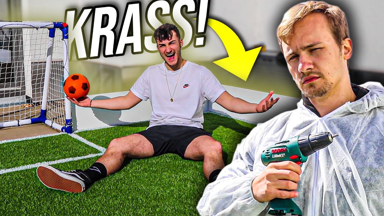 DAS haben wir für unseren EIGENEN FUßBALLPLATZ GEBAUT!