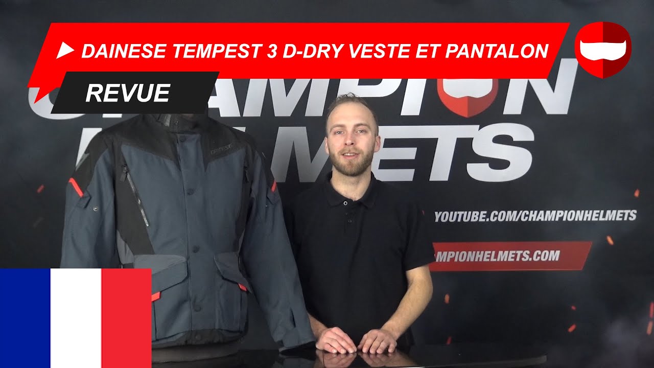 Dainese Tempest 3 D-Dry Veste et Pantalon - Revue - ChampionHelmets.com