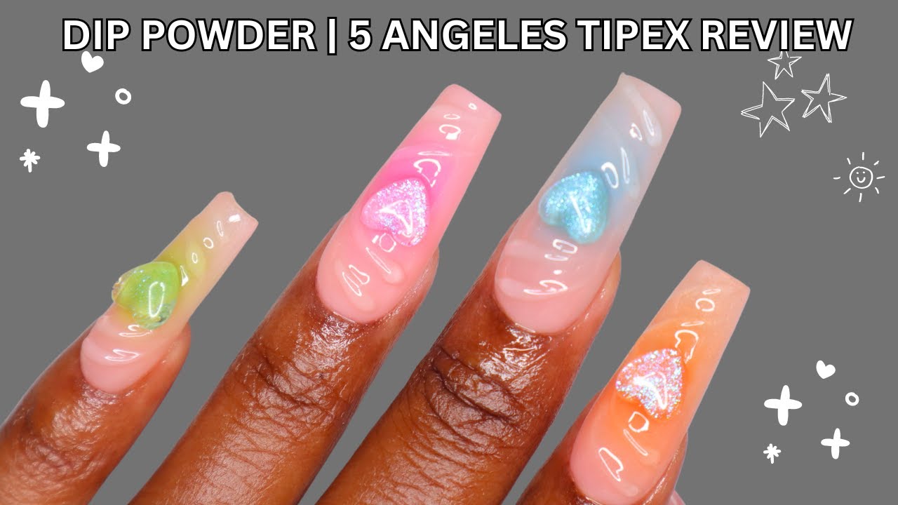TESTING TIPEX INSTANT APEX ACRYLIC TIPS WITH DIP POWDERS
