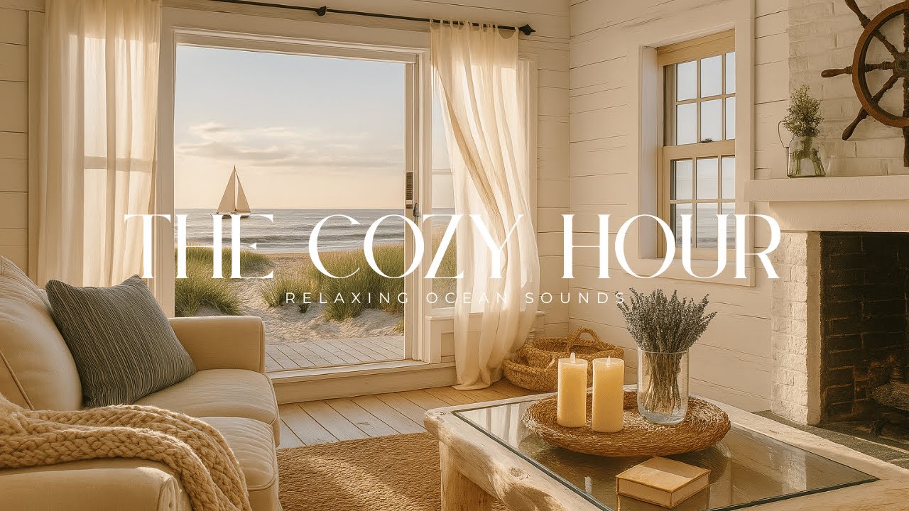 Cozy Coastal Cottage | Cape Cod & Nantucket | Ocean Sounds for Sleep, Focus & Relaxation
