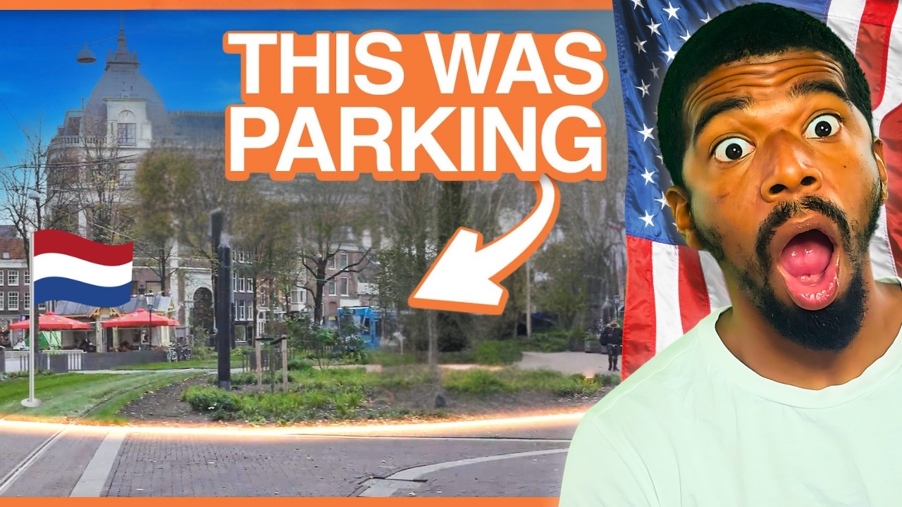 Why Amsterdam is Removing 10,000 Parking Spaces | American Reacts