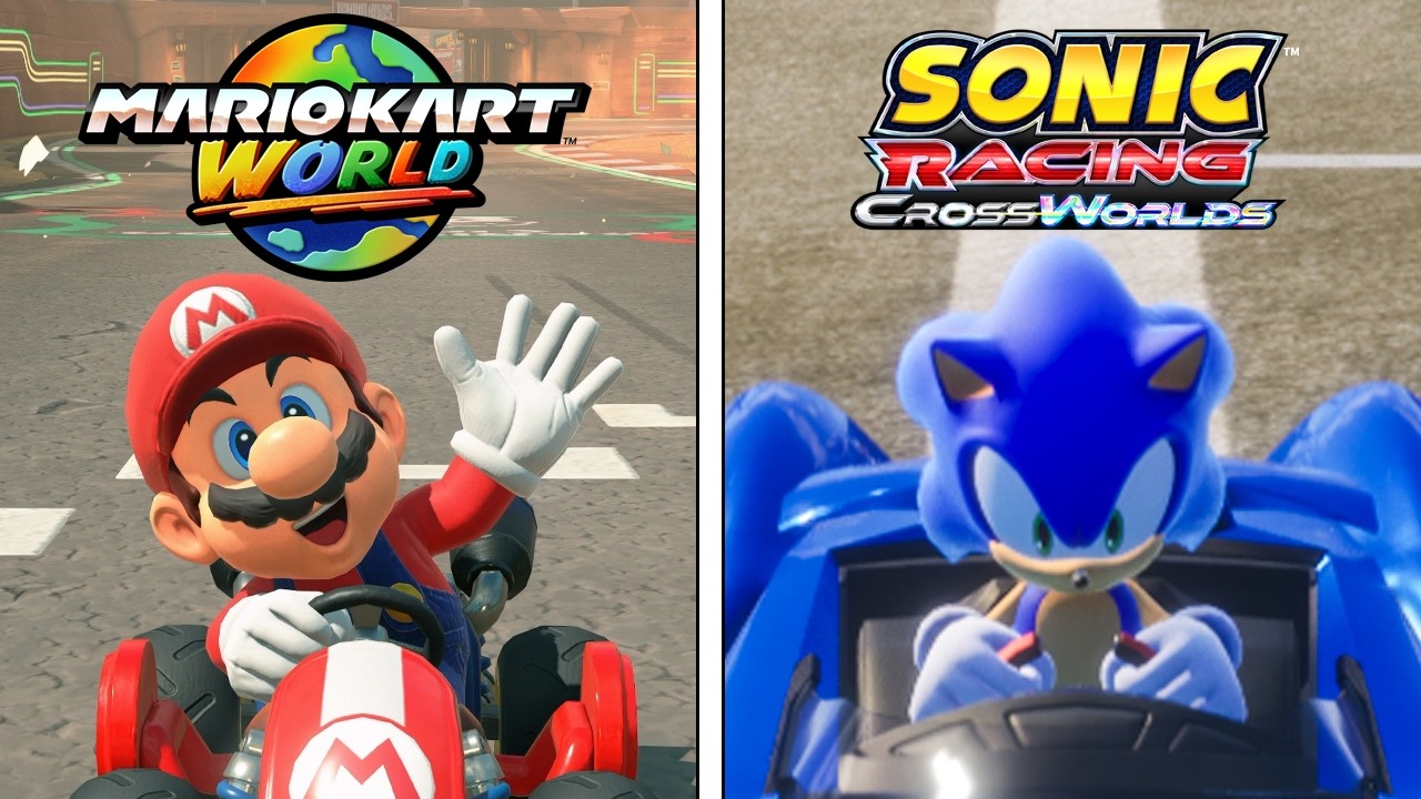 Mario Kart World VS Sonic CrossWorlds