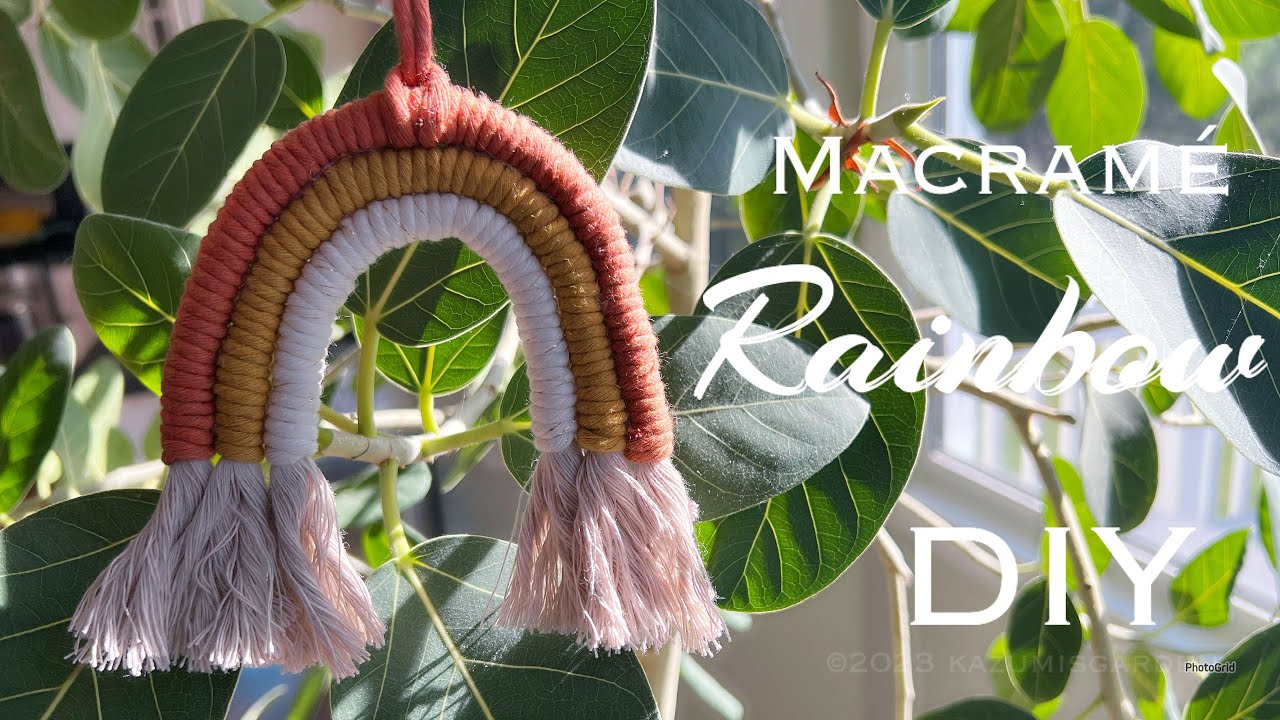 Macrame Rainbow Hanging