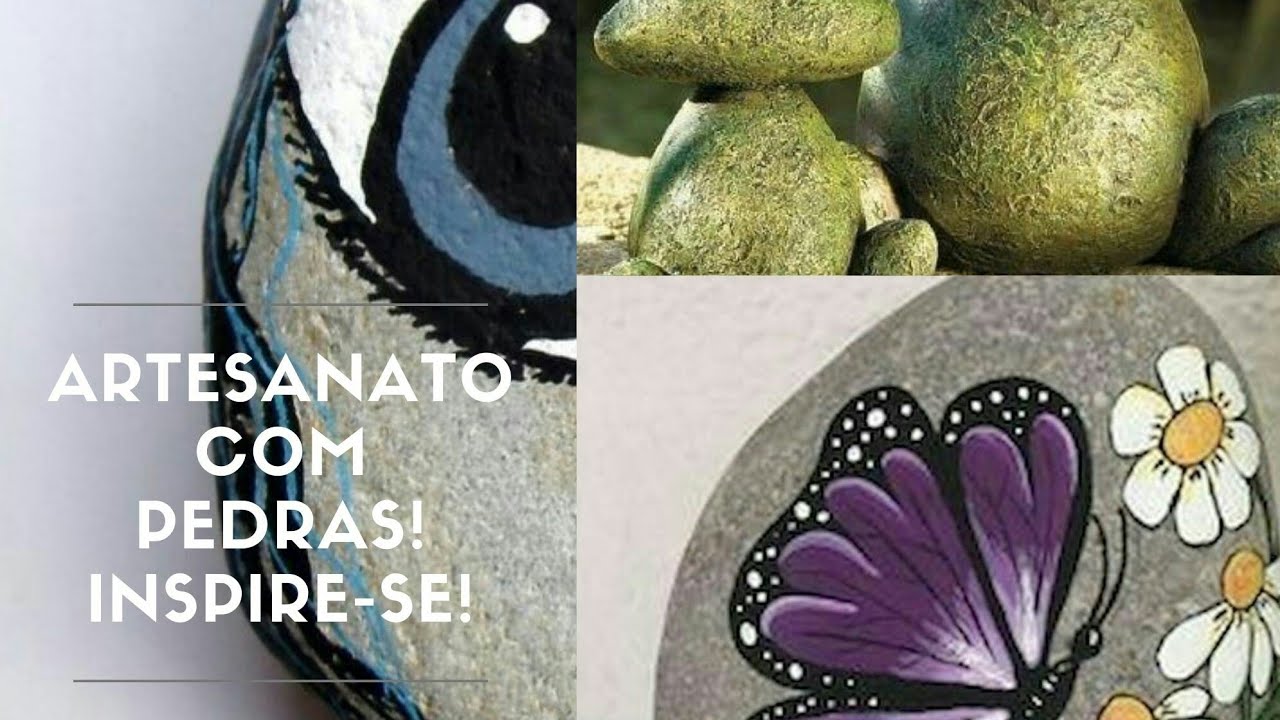 VEJA  LINDAS INSPIRAÇÕES DE ARTE COM PEDRA! INSPIRE-SE!