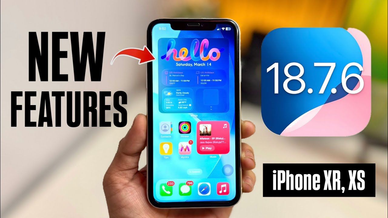 iOS 18.7.6 New Custom Features - Enable Now in iPhone XR & XS