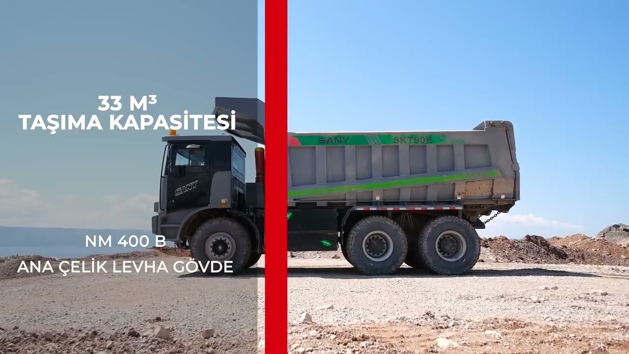 Sany SKT90E Elektrikli Arazi Tipi Maden Kamyonu