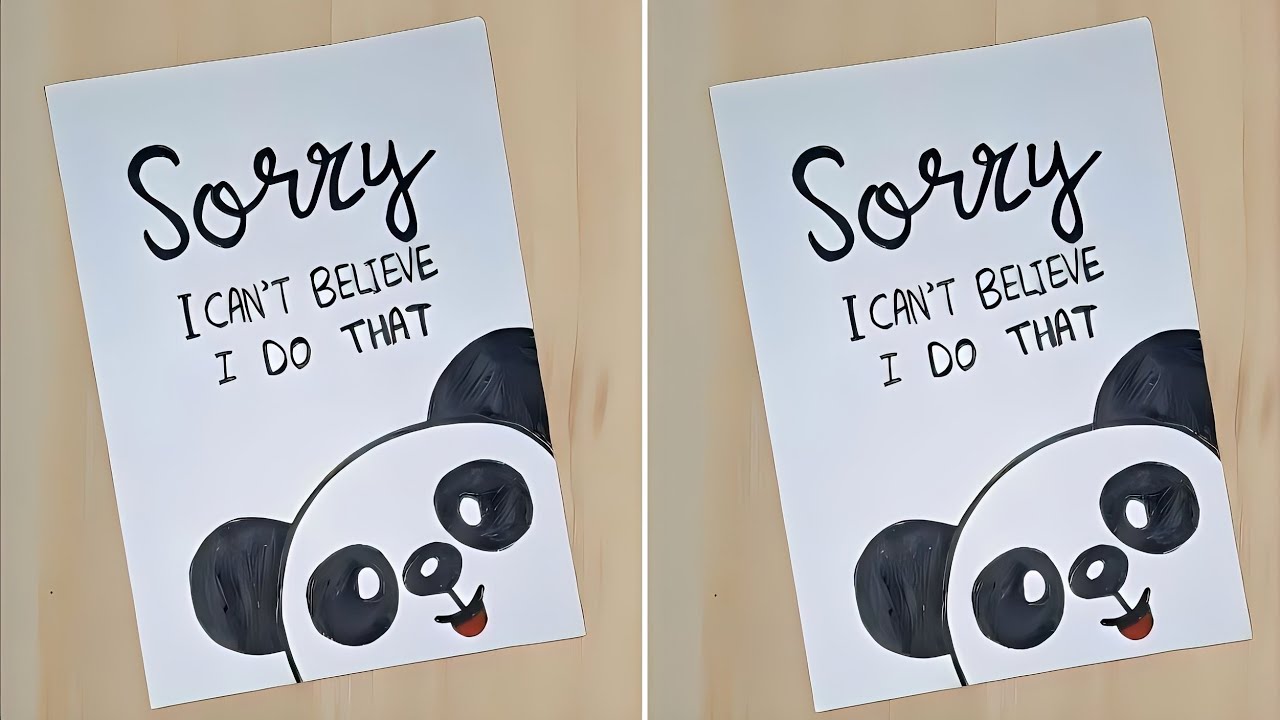 Sorry Card //How to Make Sorry Card For Best Friend //Sorry Card Tutorial //Apologize Card
