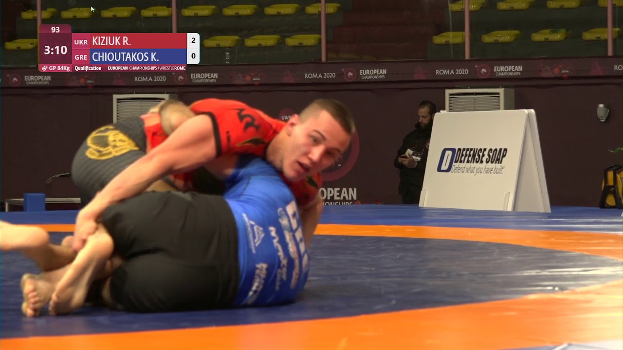 Qual. Men's GP No-Gi - 84 kg: R. KIZIUK (UKR) v. K. CHIOUTAKOS (GRE)