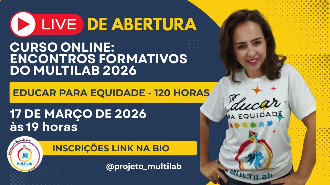 🚀 LIVE DE ABERTURA: Encontros Formativos MULTILab UFPI 2026