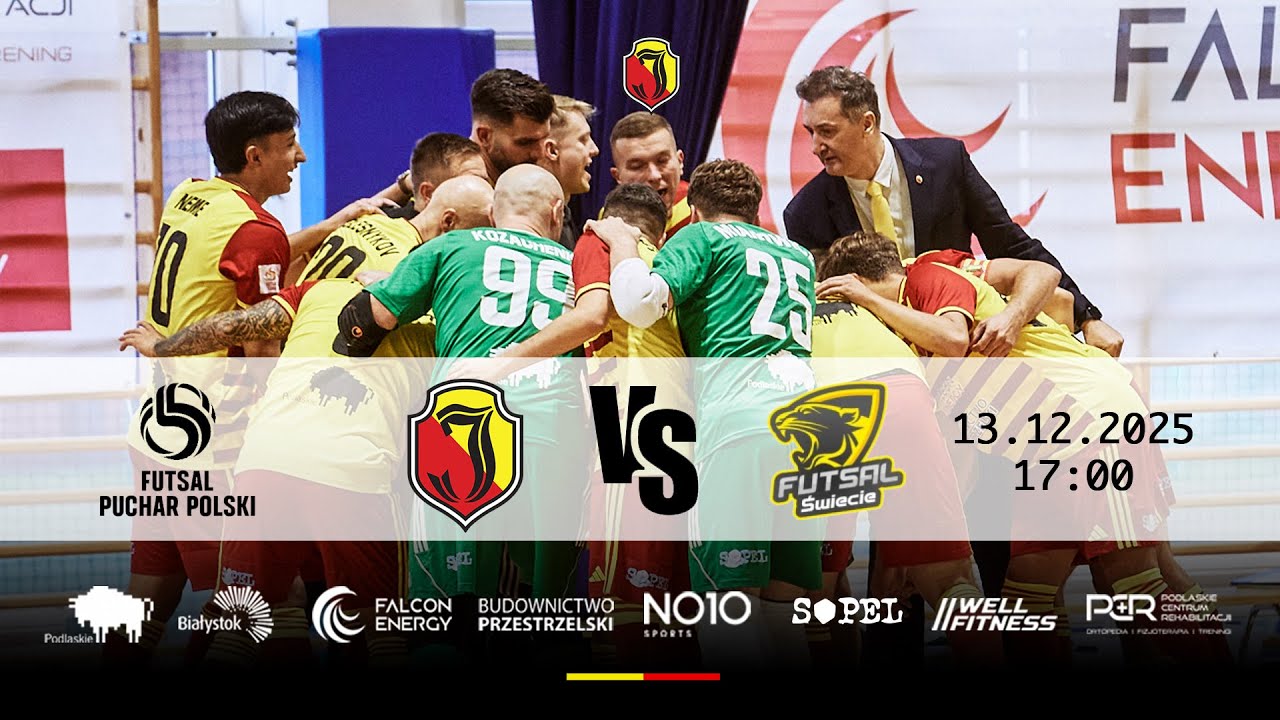 1/16 Pucharu Polski: Jagiellonia Białystok - Futsal Świecie