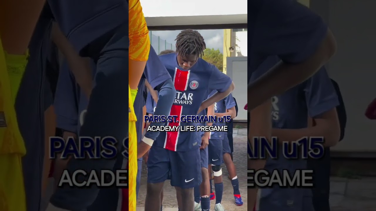Paris St. Germain u15: pre-game #academy #soccer #football #academy #ParisStGermain #PSG #u15