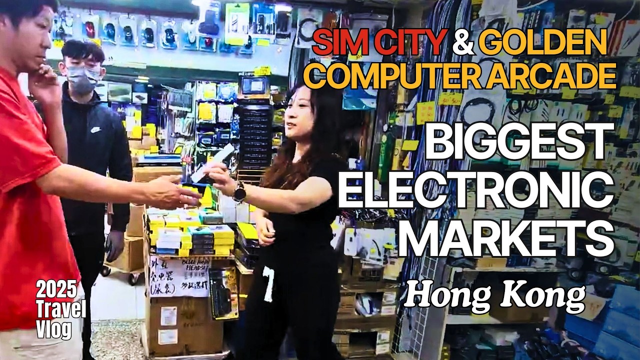 [4K] Inside Hong Kong’s Biggest Tech Market: SIM CITY & Golden Computer Arcade | 走进香港最大的科技市场