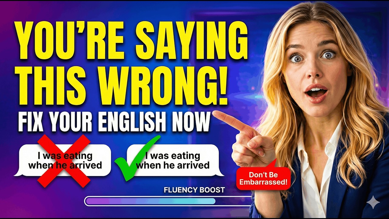 From Correct to Fluent: Past Continuous + The Soft “Thinking” Trick Fluent Speakers Use