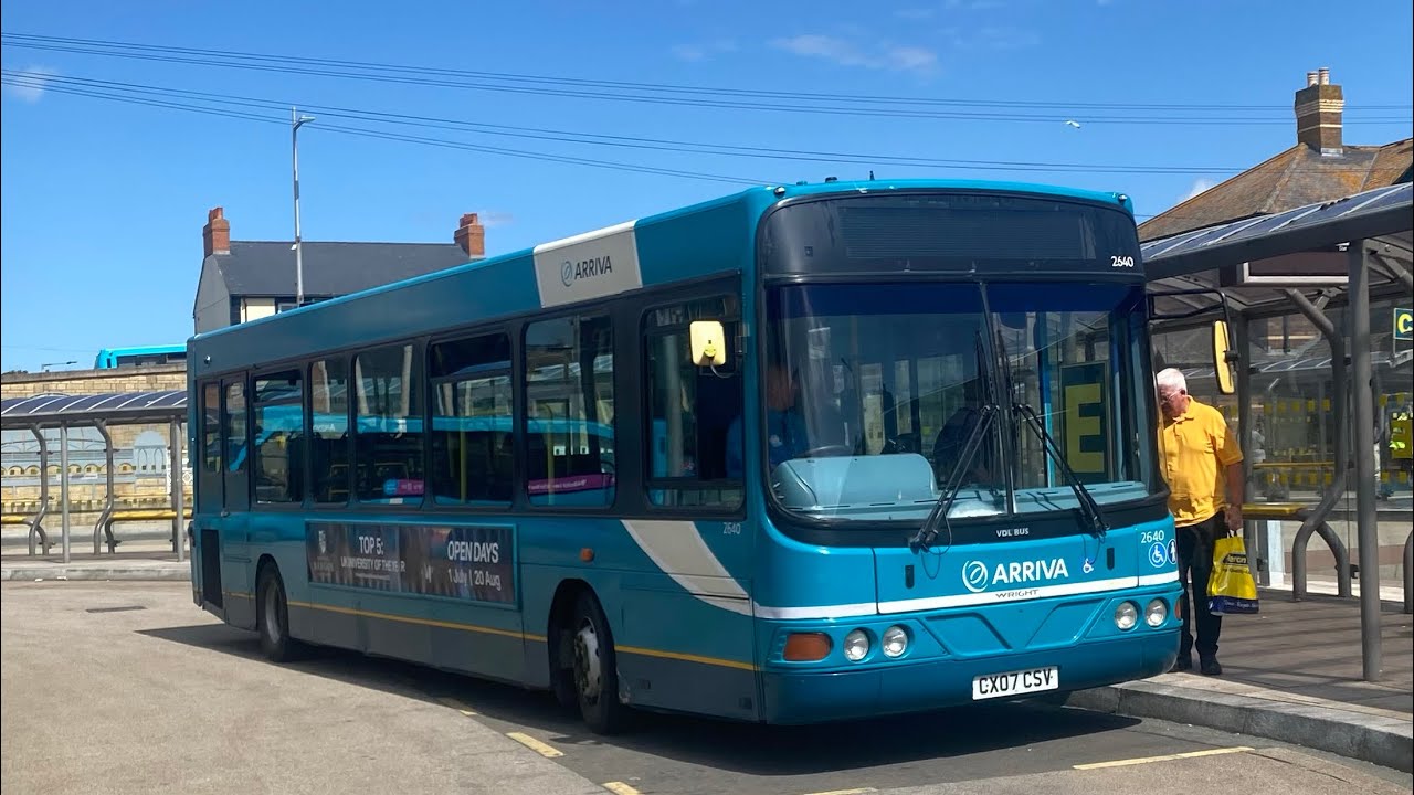 Thrash! Arriva Wales Route 36 | DAF/VDL SB120 WrightBus Cadet | CX07 CSV - 2640